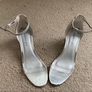 Clear block heels